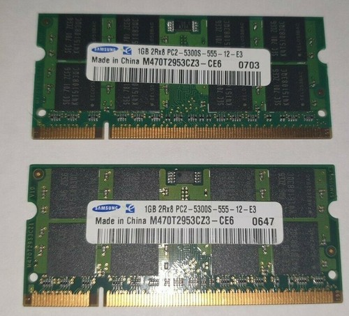 Samsung 1gb 2gb ram - 2x,