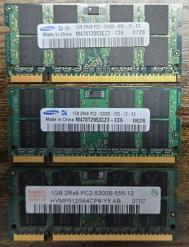 Lot 1gb 2rx8 - of, 3,